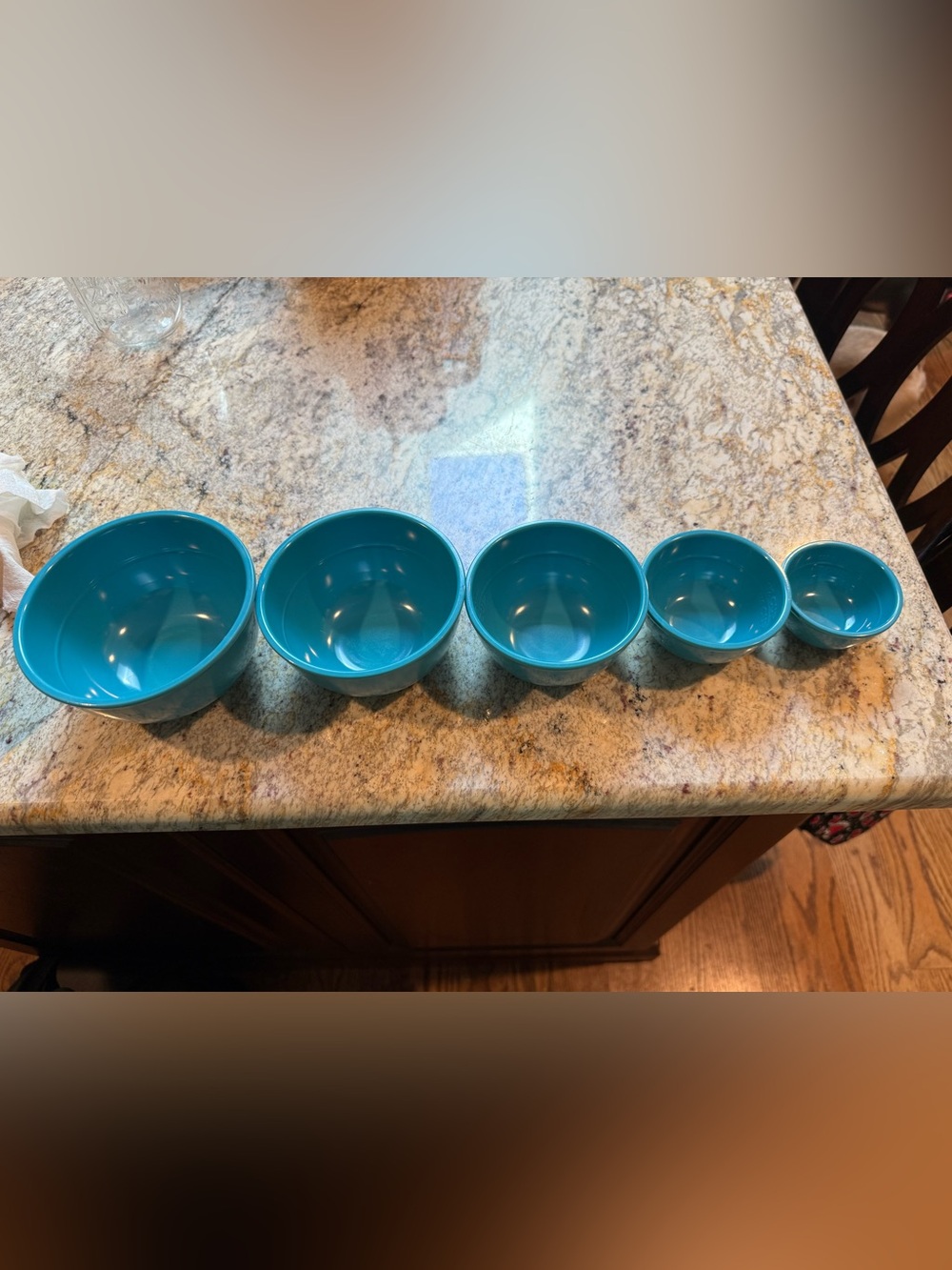 Sur La Table Teal Measuring Cup Nesting Set of 5 pieces